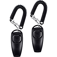 Sunnysam - Paquete de 2 silbatos para Perros con clicker para Dejar de ladrar- Entrenamiento de Perros- clicker- Silbato…